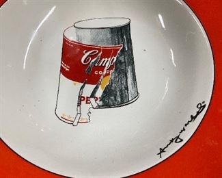 Andy Warhol Campbell’s soup bowl
