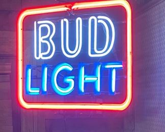 Bud light neon sign