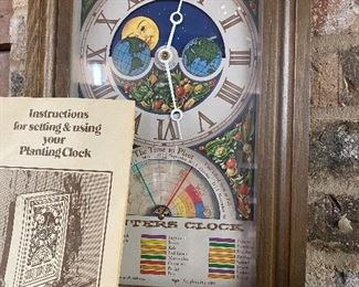 Vintage planting clock