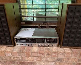 Vintage stereo equipment including pioneer