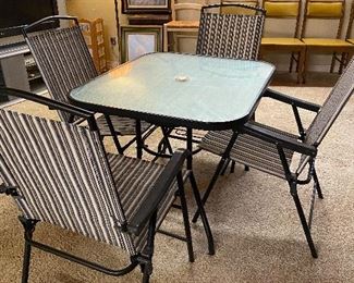 Lawn chair and table set