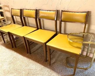 1960s straight back chairs