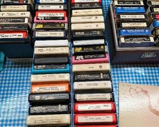 Eight track tapes