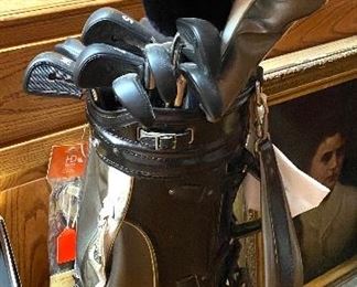 Golf clubs including Arnold Palmer, big Bertha, and other brands