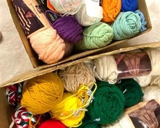 Boxes of yarn