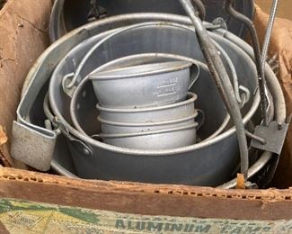 Vintage camping set aluminum