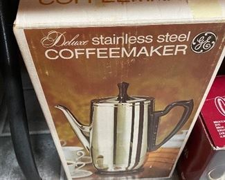 Vintage percolator new in box