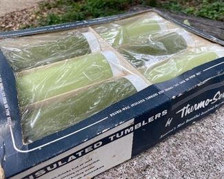 Vintage tumblers new in box