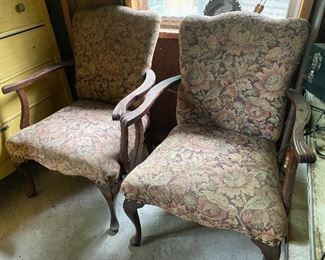 Vintage floral chairs