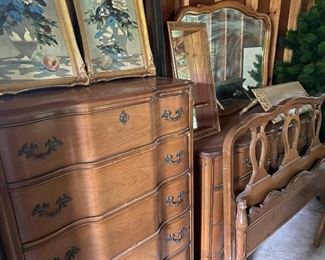 French provincial bedroom suit