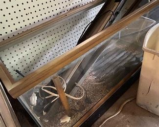 Large aquarium and accessories