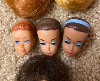 Vintage Barbie heads