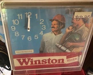Winston cigarette clock