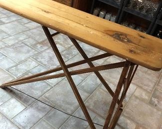 Wooden ironing board