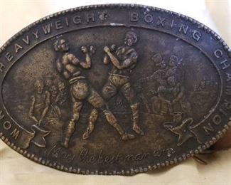 World Heavyweight Boxing Champion belt buckle 