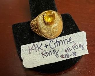 14k & Citrine ring