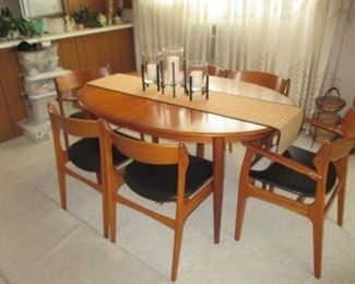 Maurice Villency Mid-Century Modern Made In Denmark Stunning Dining Room Suite Great Condition 