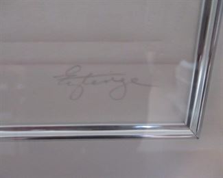 Lithograph Whooping Cranes 