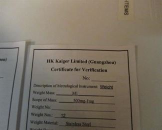 Precision Calibration Weight Digital Scale Weights Set