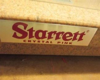 Starrett Crystal Pink Crystal Pink Granite Toolmaker's Flat