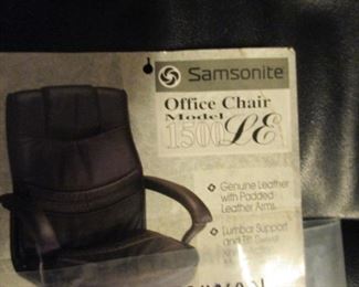 Samsonite Leather Office Chair 