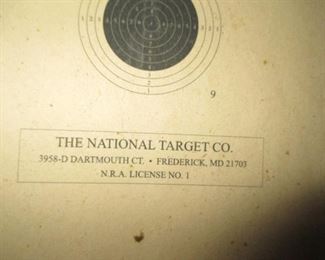 The National Target Company Rifle Target 