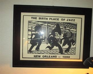 Wall Decor New Orleans Jazz 