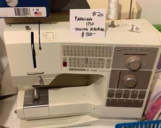 #20 - $800 - Bernina 1130 Sewing Machine - 15"W x 8"D x 12"H