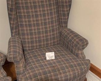 #27 - $120 - Benchmark Wingback (2 of 2) - 31"W x 32"D x 41"H (to back of chair) x 19"H (to seat)