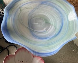 Large Art Glass Bowl $25.00