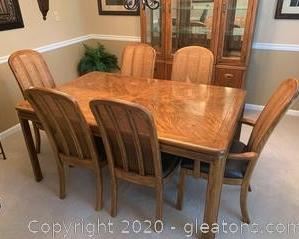 Drexel Passage Campaign Dining Table and Chairs