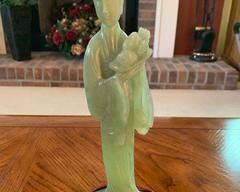 Woman Carved from Gem Rock