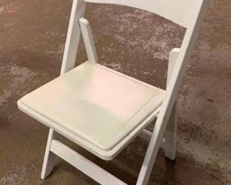 White Wood Folding Chairs