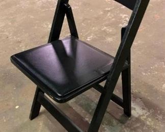 Black Wood Folding Chairs