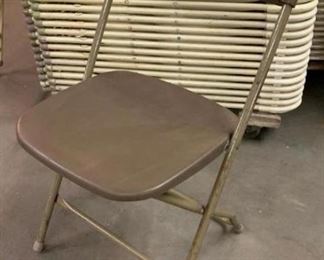 Brown Samsonite Folding Chairs
