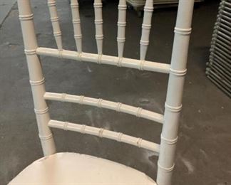 325 White Chiavari/Ballroom Wooden Chairs (includes cover not cushion