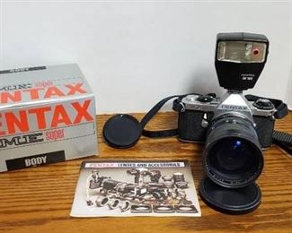 Vintage Pentax ME Super 35mm Camera w/ Original Box
