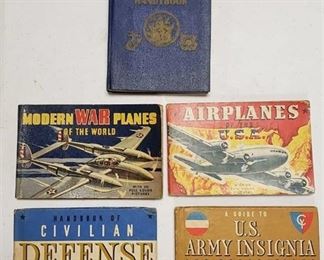 Vintage Collection of 5 Books from 1942 ~ Military Type