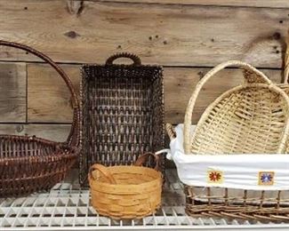 Collection of Baskets ~ one Longaberger and others