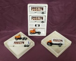 Winross Trucks ~ Scale: 1/64 ~ Set of Preston Trucks ~ Straight, Single and Double