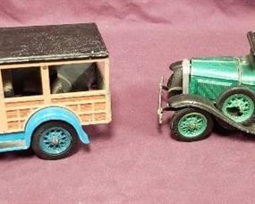Hubley Metal DieCast Ford Model A Kit Sedan and Panel Side Kit Town Car ~ As is ~ missing parts