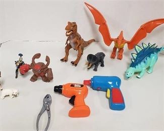 Dinosaurs, Toys Tools and Others