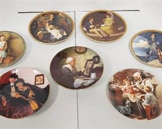 Norman Rockwell Plates ~ 4 Women and 3 other types