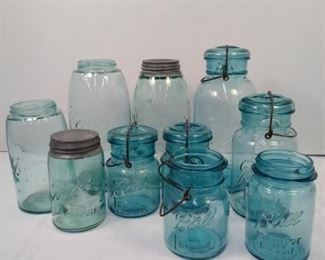 Blue Mason Jar Collection