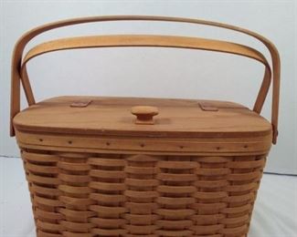 Longerberger Baket with Hinged Lid