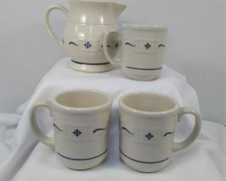 Longerberger Traditions Mugs and Pitcher