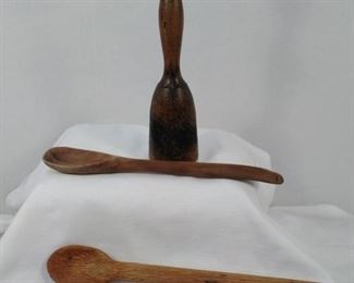 Vintage Wooden Kitchen Utensils