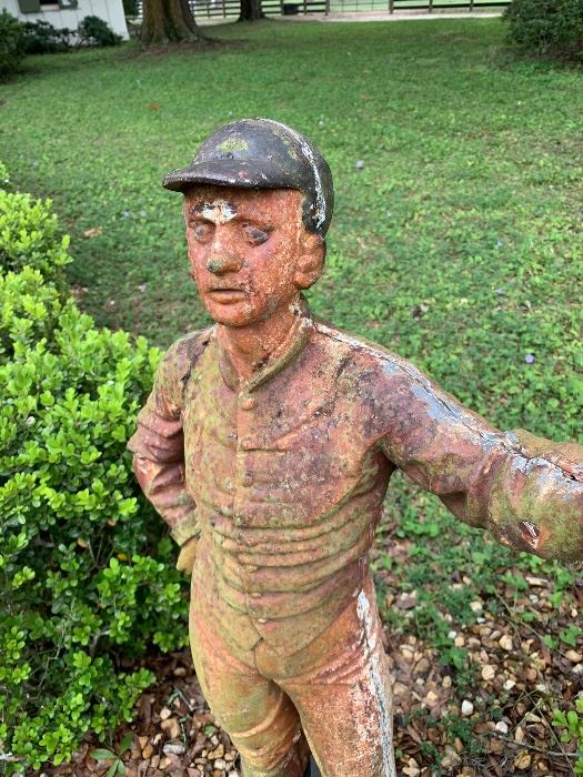 Antique Cast Iron Jockey 