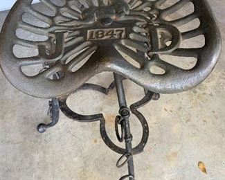 Amish made antique John Deere Tractor Seat Stool