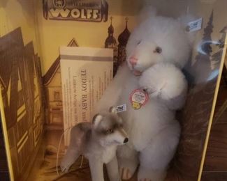 Steiff Teddy Baby and wolf Spielwaren Wolff